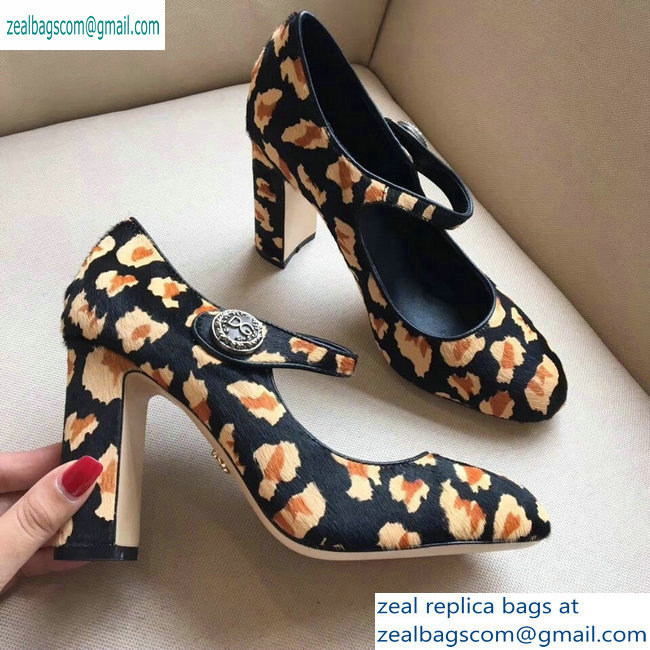 Dolce  &  Gabbana Leopard Print Pony Hair Pumps 02 2019